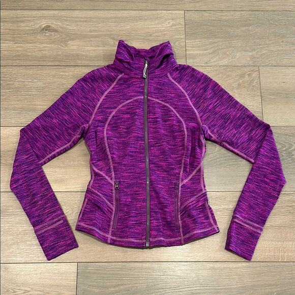LULULEMON Diamond Jacquard Space Dye Purple Pink Hustle In Your Bustle Jacket 4 - Picture 2 of 16